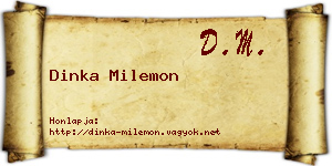 Dinka Milemon névjegykártya